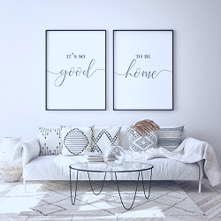 It's so Good to Be Home Print Living Room Decor Wall Art - Etsy